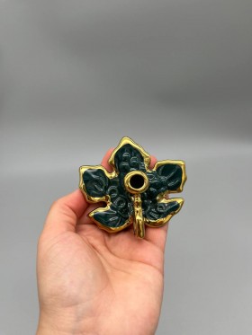 Підсвічник лист зелений