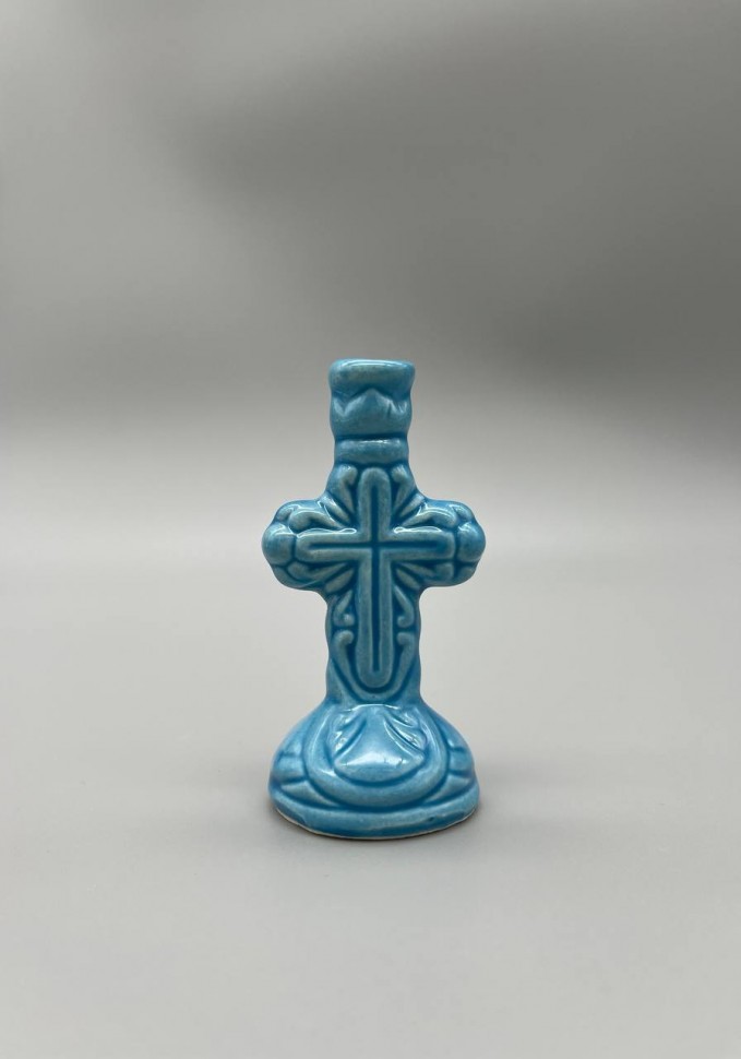 Підсвічник блакитний 